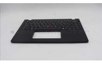 Lenovo 5M11S30573 C-Cover with keyboard, Greek, Black, Non-Backlight, Heat Staking, US