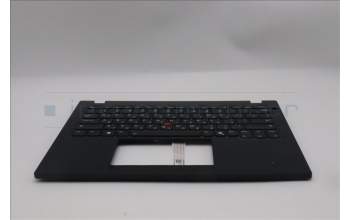Lenovo 5M11S30608 C-Cover with keyboard, Hebrew, Black, Backlight, Heat Staking, US