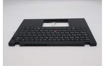 Lenovo 5M11S30617 C-Cover with keyboard, Russian, Black, Backlight, Heat Staking, US