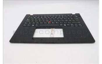 Lenovo 5M11S33646 C-Cover with keyboard, Norwegian, Black, Non-Backlight, Heat Staking, UK