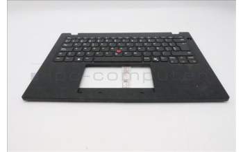 Lenovo 5M11S33658 C-Cover with keyboard, Spanish, Black, Non-Backlight, Heat Staking, UK