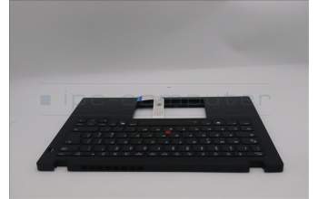 Lenovo 5M11S33715 C-Cover with keyboard, Italian, Black, Backlight, Heat Staking, UK