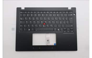 Lenovo 5M11S33715 C-Cover with keyboard, Italian, Black, Backlight, Heat Staking, UK