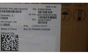 Lenovo 5M11S33721 C-Cover with keyboard, Norwegian, Black, Backlight, Heat Staking, UK