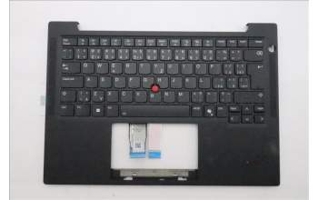 Lenovo 5M11S33788 C-Cover with keyboard, Czech Slovakian, Black, Backlight, UK