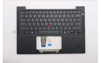 Lenovo 5M11S33801 C-Cover with keyboard, US English Euro, Black, Backlight, US