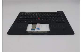 Lenovo 5M11S33821 C-Cover with keyboard, Hebrew, Black, Backlight, US