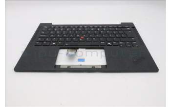 Lenovo 5M11S37340 C-Cover with keyboard, Portuguese, Black, Backlight, UK