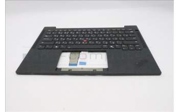 Lenovo 5M11S37344 C-Cover with keyboard, Russian, Black, Backlight, US