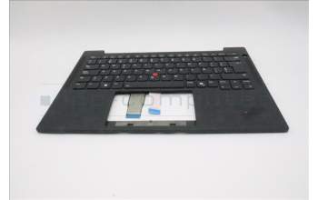 Lenovo 5M11S37378 C-Cover with keyboard, Spanish, Black, Backlight, UK