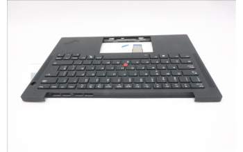 Lenovo 5M11S37378 C-Cover with keyboard, Spanish, Black, Backlight, UK