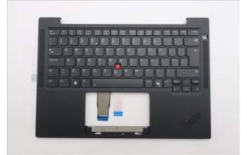 Lenovo 5M11S37457 C-Cover with keyboard, UK English, Black, Backlight, UK
