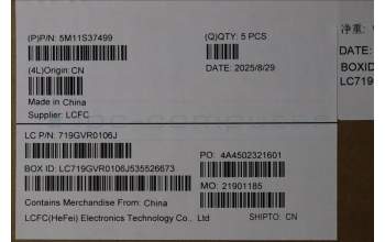 Lenovo 5M11S37499 C-Cover with keyboard, Belgian, Black, Backlight, WWAN, UK