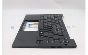 Lenovo 5M11S37548 C-Cover with keyboard, English, Black, Backlight, WWAN, US
