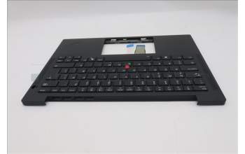 Lenovo 5M11S37624 C-Cover with keyboard, Icelandic, Black, Backlight, WWAN, UK