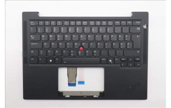 Lenovo 5M11S37699 C-Cover with keyboard, Slovenian, Black, Backlight, WWAN, UK
