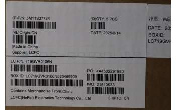 Lenovo 5M11S37724 C-Cover with keyboard, Switzerland, Black, Backlight, WWAN, UK