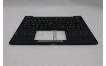 Lenovo 5M11S38010 C-Cover with keyboard, French, Black, Backlight, US