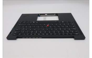 Lenovo 5M11S38010 C-Cover with keyboard, French, Black, Backlight, US