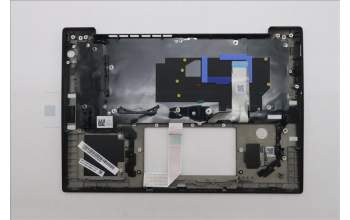 Lenovo 5M11S38016 C-Cover with keyboard, German, Black, Backlight, UK
