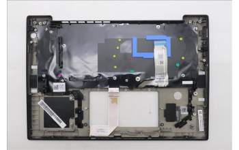 Lenovo 5M11S38030 C-Cover with keyboard, Italian, Black, Backlight, UK