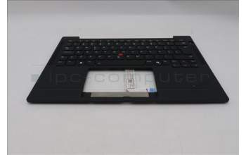 Lenovo 5M11S38052 C-Cover with keyboard, Portuguese, Black, Backlight, UK