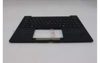 Lenovo 5M11S38055 C-Cover with keyboard, Russian, Black, Backlight, US