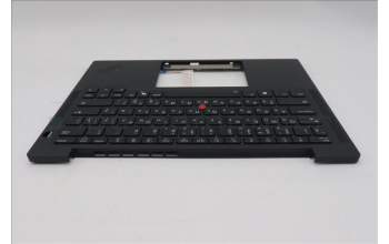 Lenovo 5M11S38055 C-Cover with keyboard, Russian, Black, Backlight, US