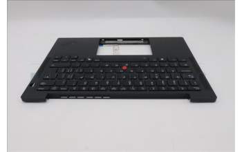 Lenovo 5M11S38067 C-Cover with keyboard, Switzerland, Black, Backlight, UK