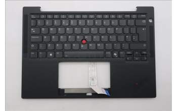 Lenovo 5M11S38082 C-Cover with keyboard, UK English, Black, Backlight, UK