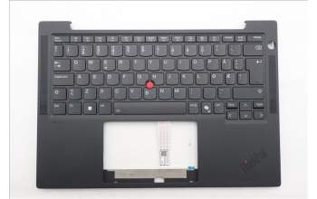 Lenovo 5M11S53505 C-Cover with keyboard, Norwegian, Black, Backlight, WWAN, UK