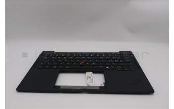 Lenovo 5M11S53528 C-Cover with keyboard, Switzerland, Black, Backlight, WWAN, UK