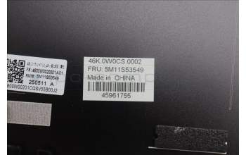 Lenovo 5M11S53549 A-Cover, CLAMSHELL 2.4T, Black, L13 Abby