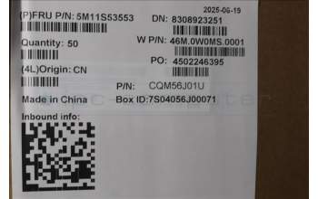 Lenovo 5M11S53553 Power Button, w/Bracket, Black