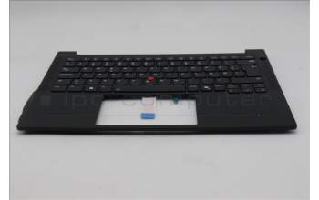 Lenovo 5M11S53755 C-Cover with keyboard, Danish, Black, Backlight, UK