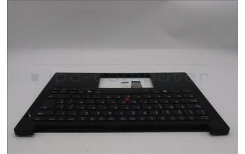 Lenovo 5M11S53761 C-Cover with keyboard, Spanish, Black, Backlight, UK