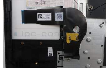 Lenovo 5M11S53769 C-Cover with keyboard, German, Black, Backlight, UK