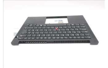 Lenovo 5M11S53789 C-Cover with keyboard, Norwegian, Black, Backlight, UK