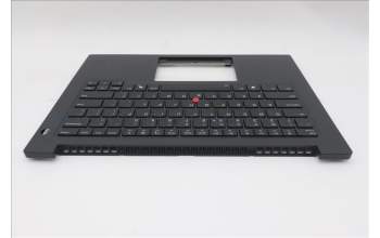 Lenovo 5M11T54247 C-Cover with keyboard, US English Euro, Black, Backlight, US