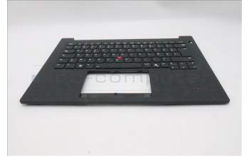 Lenovo 5M11T54251 C-Cover with keyboard, French, Black, Backlight, US