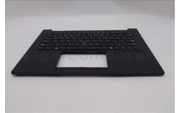 Lenovo 5M11T54359 C-Cover with keyboard, Arabic, Black, Backlight, Smart Card Reader, US