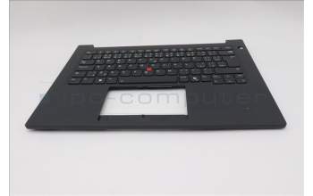 Lenovo 5M11T54379 C-Cover with keyboard, Czech Slovakian, Black, Backlight, Smart Card Reader, UK