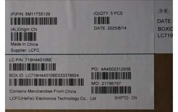 Lenovo 5M11T55139 C-Cover with keyboard, German, Black, Backlight, Smart Card Reader, UK