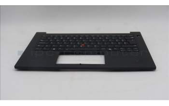 Lenovo 5M11T55191 C-Cover with keyboard, Slovenian, Black, Backlight, Smart Card Reader, UK