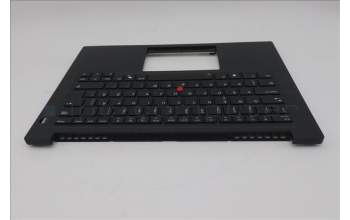 Lenovo 5M11T55199 C-Cover with keyboard, Swedish/Finnish, Black, Backlight, Smart Card Reader, UK