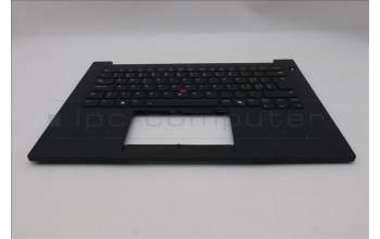 Lenovo 5M11T55203 C-Cover with keyboard, Switzerland, Black, Backlight, Smart Card Reader, UK