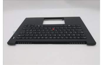 Lenovo 5M11T55203 C-Cover with keyboard, Switzerland, Black, Backlight, Smart Card Reader, UK