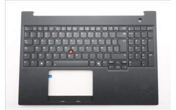 Lenovo 5M11T55242 C-Cover with keyboard, Belgian, Black, Backlight, Number Pad, UK