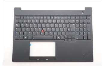 Lenovo 5M11T55274 C-Cover with keyboard, German, Black, Backlight, Number Pad, UK