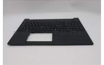 Lenovo 5M11T55305 C-Cover with keyboard, Nordic, Black, Backlight, Number Pad, UK